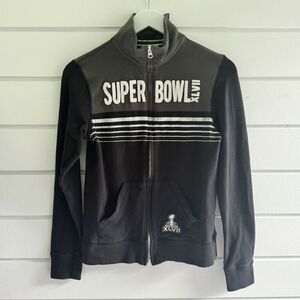 NFL 47 Brand Women's Vintage Colorblock Super Bowl XLVII Zip Up Sweatshirt M